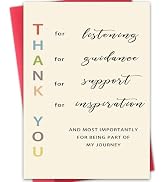 Funny Thank You Card to Teacher,Unique Appreciation Thank You Gifts for Mentor, Coach, Educator,F...