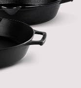 Cuisinel Cast Iron Skillet with Lid - 12
