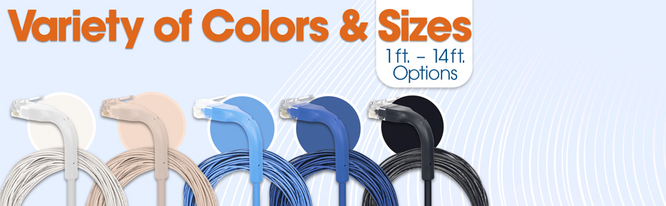 Cat6 Cable for Network Cabinets Ethernet Cable with Flexible Connector Cat6 Ethernet Cable 10G LAN