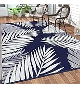 GENIMO Outdoor Rug 5' x 8' Waterproof for Patios Clearance, Reversible Outdoor Plastic Straw Camp...