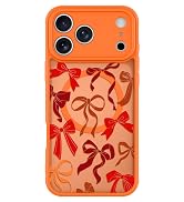 BITOBE Case for iPhone 17 Pro Max [Compatible with MagSafe] Cute Ribbon Bow Pattern for Women Gir...