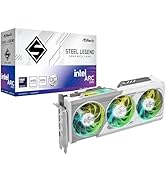 ASRock Intel ARC B580 Steel Legend 12GB OC 2800 MHz 19 Gbps 192 Bits GDDR6 7680 x 4320 650W Tripl...