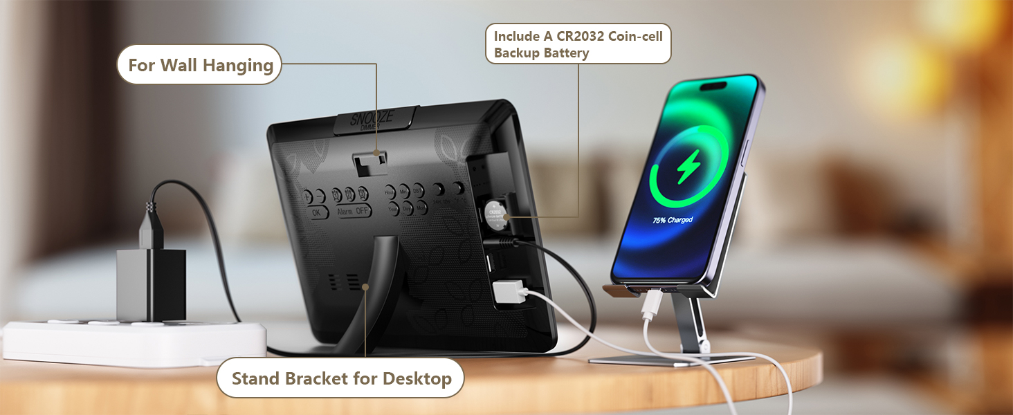 digital clock large display