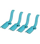 Fanwer Lazy Shoe Helper Easy on Easy Off, Portable Plastic Shoe Horn for Seniors, Elderly, Disabl...