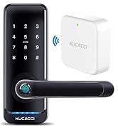 WiFi Smart Lock, KUCACCI Smart Door Lock with Keypad Included WiFi Gateway Remote Control Smart L...