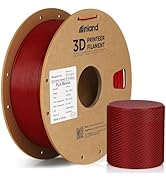 Inland PLA Basics Filament 1.75mm, True Red Basic PLA 3D Printer Filament, Dimensional Accuracy +...