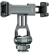 Leaplumin Phone Mount for Camera Hot Shoe, Aluminum Camera Hot Shoe Phone Holder with 2 Additiona...