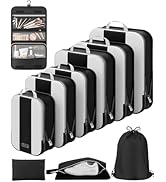 10 Set Compression Packing Cubes for Travel Essentials,Compressible Expandable Packing Cubes for ...
