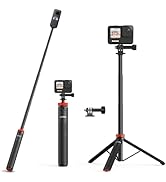 UURig Extendable Selfie Stick Tripod for Action Camera Waterproof Hand Grip Telescopic Portable S...