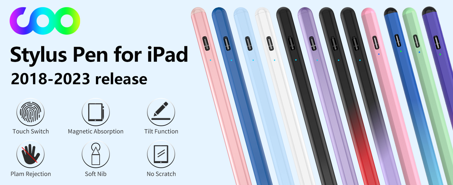 Stylus Pen for iPad Active Pencil for Apple iPad 10th 9th 8th 7th 6th Gen iPad pen apple pencil