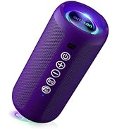 Ortizan Portable Bluetooth Speaker: IPX7 Waterproof, 24W Loud Sound, Deep Bass, Bluetooth 5.3, LE...