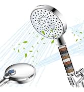 Ryamen Filtered Shower Head with Handheld, High Pressure 9-Spray Modes Detachable Shower Head wit...