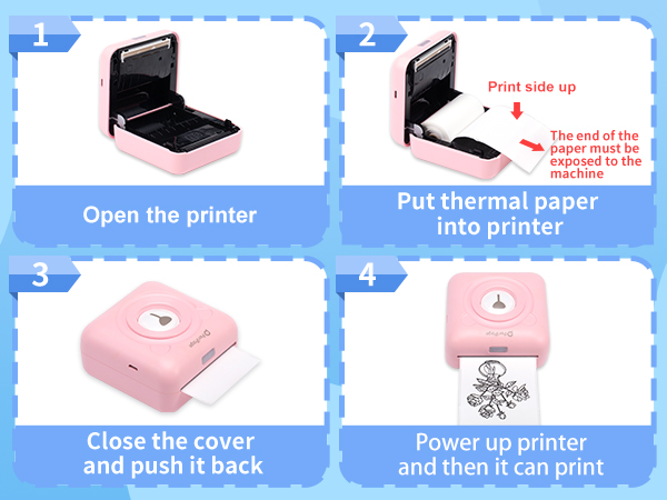 peripage A6 mini printer thermal paper rolls sticker