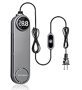 UPETTOOLS Aquarium Heater 50W/100W/200W/300W – Submersible Fish Tank Heater with Digital LED Disp...