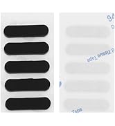 PATIKIL 0.8 Inch / 19mm Laptop Rubber Feet, 10 Pack Anti-Skid Pads Oval Computer Bottom Replaceme...