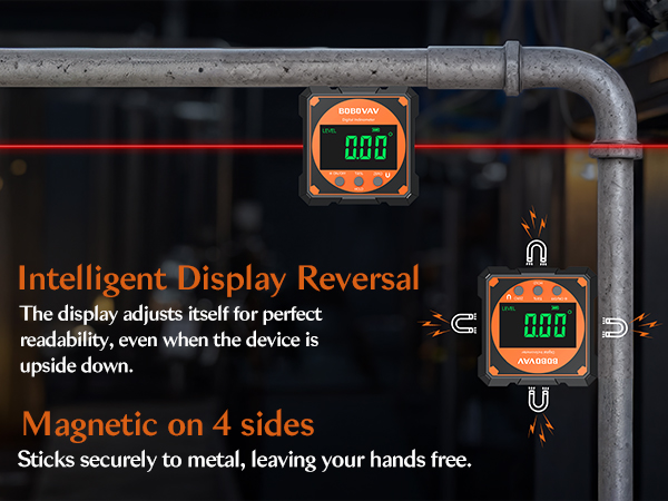  Reversible display + 4-sided magnet