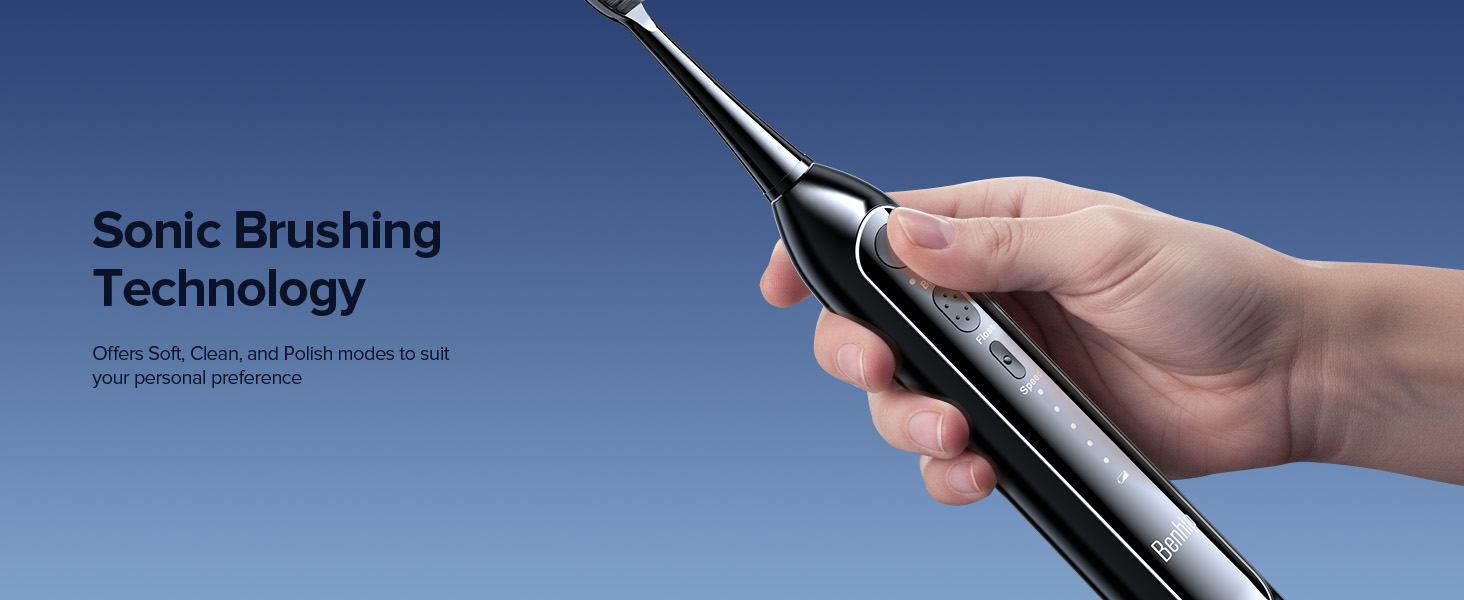 electric toothbrush with water flosser
