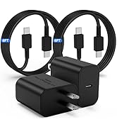 45W USB-C Charger for Samsung Charger Fast Charging, Type C Charger Block &amp;6FT USBC to USBC Cable...