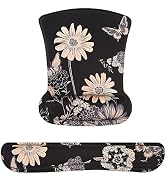 MOSISO Mouse Pad &amp; Keyboard Wrist Rest Support Set, Ergonomic Mousepad Non-Slip Base Home/Office ...