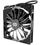 Bluegears Bgears b-Shark 140mm Black Fan with 15 Blades Design for Extreme 97 CFM Airflow at Low ...