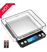 AMIR Digital Kitchen Scale, 3000g 0.01oz/0.1g Pocket Cooking Scale, Mini Food Scale, Pro Electron...