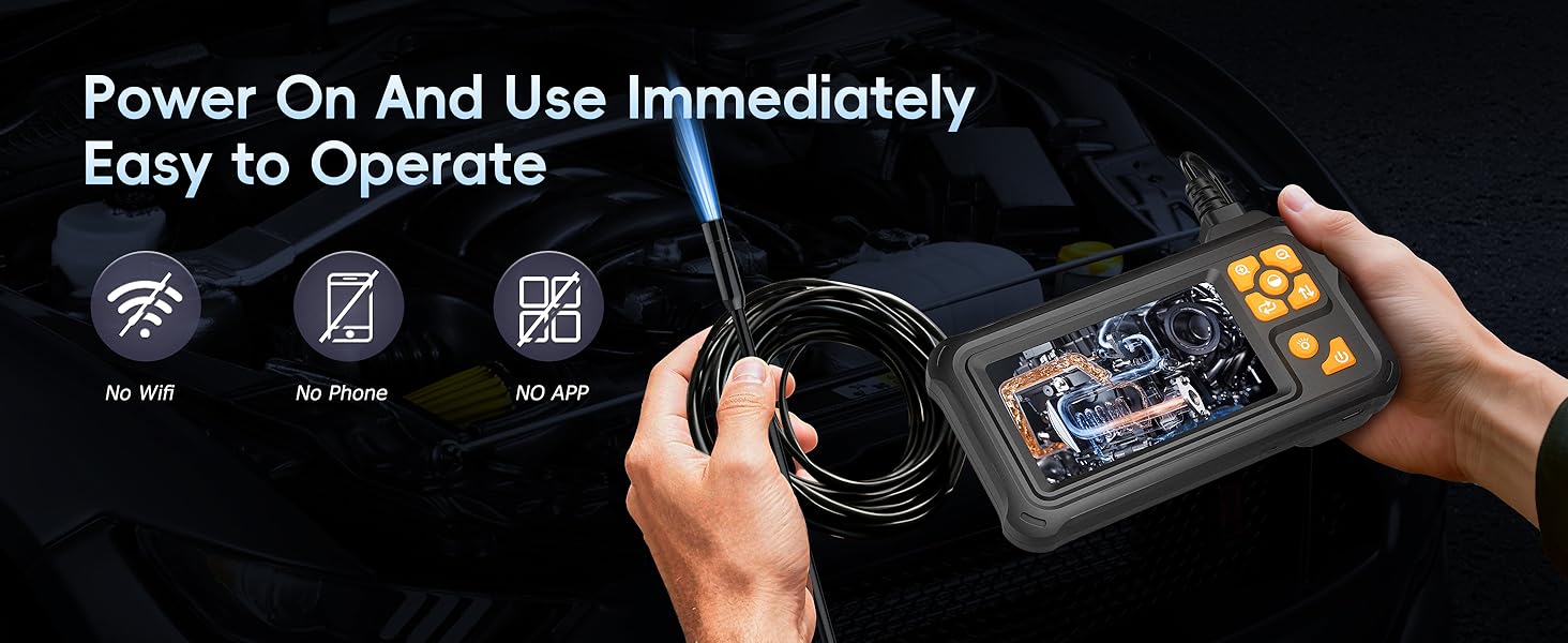 bore scope camera with light