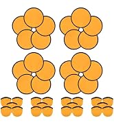 YEAHACLUB 20 PCS Foldable Flying Disc Fans with Bags, 9.8'' DIY Handheld Fabric Folding Fan, Blac...