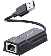 USB to Ethernet Adapter, QUUGE [Plug &amp; Play] USB 2.0 to RJ45 LAN 10 100Mbps Ethernet Adapter for ...