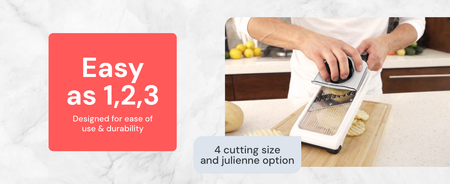 Fullstar handheld mandoline slicer ease of use and durable