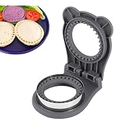Sandwich Cutter and Sealer, Stainless Steel Uncrustable Sandwich Maker with Crimper, Round Circle...