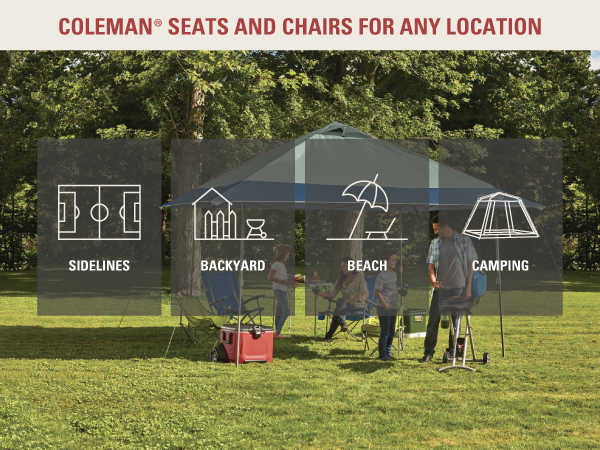  coleman canopy shelter location versatile anywhere sidelines backyard beach camping grass family