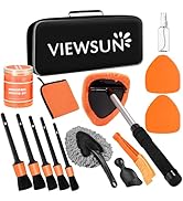 Viewsun Windshield Cleaner Tool, 15Pcs Car Interior Cleaning Kit, Detailing Kit Cleaner, Detailin...