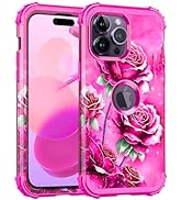 Miqala Compatible with iPhone 14 Pro Case,Glow in The Dark Three Layer Heavy Duty Shockproof Hard...