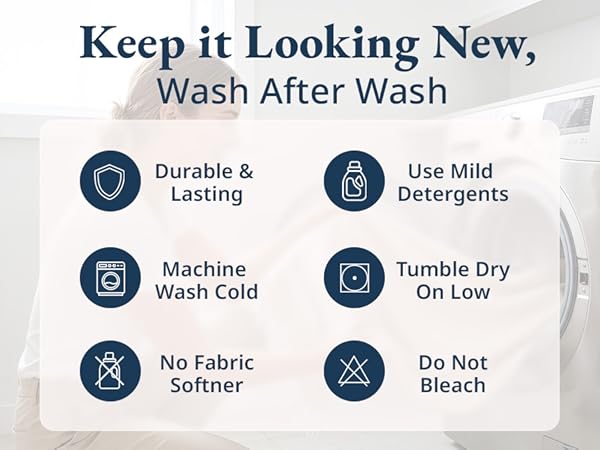 Easy Care, Long Lasting wash after wash