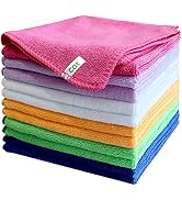CQT Microfiber Reusable Cleaning Cloth Washing Cloth, Dish Cloth (30x30cm 12packed)