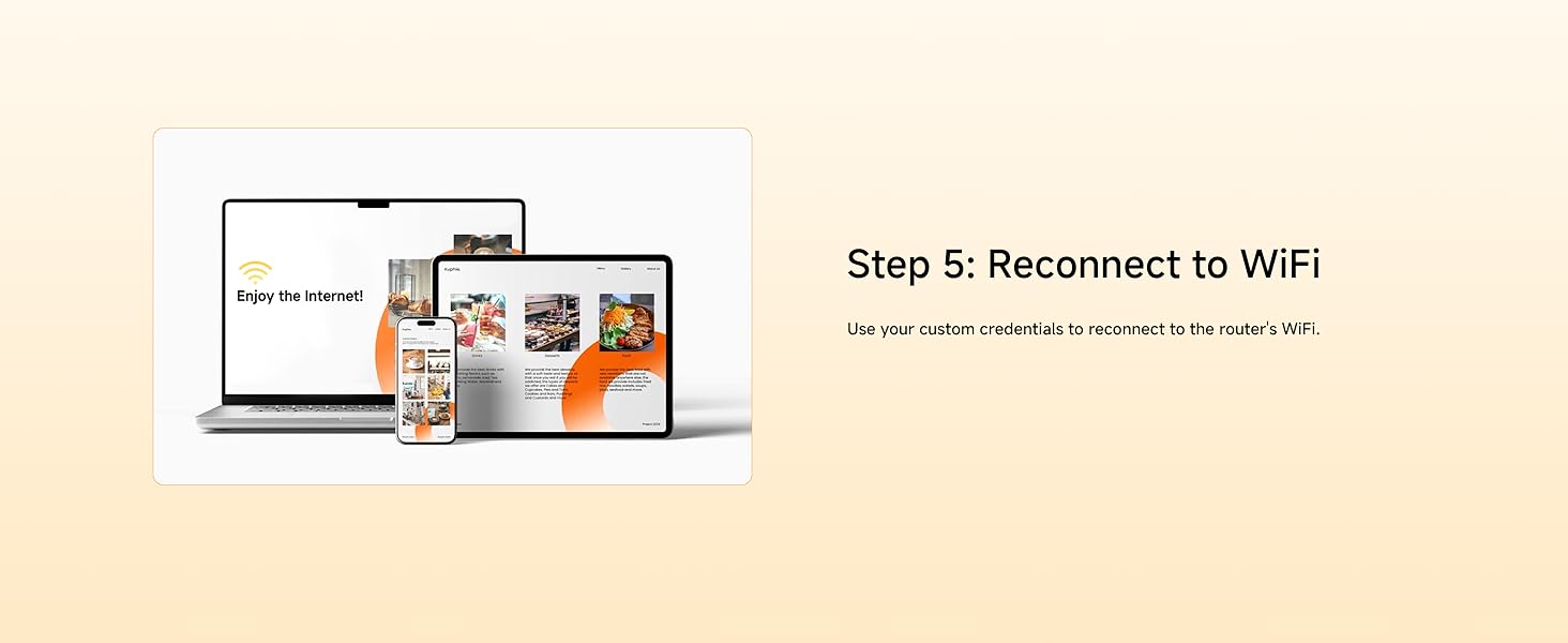 Step 5: Reconnect to WiFi using your custom credentials.