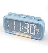 Mesqool Digital Alarm Clock with 2 USB Chargers,Bluetooth Speaker, FM Radio,Night Light,5-Level D...