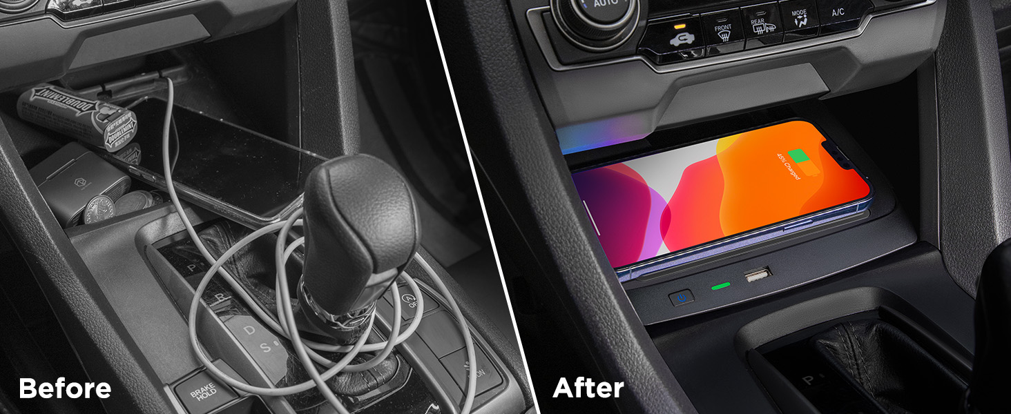 Wireless Charger for Honda Civic 2016-2021