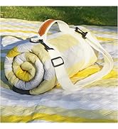 RYCHIC Rug Waterproof Outdoor Extra Large Sand Free Picnic Blanket Travel Essentials Yellow