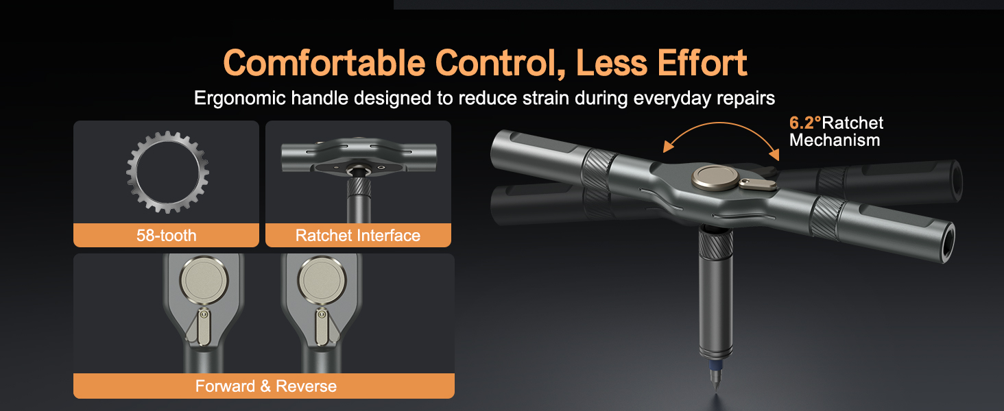 T handle ratchet screwdriver
