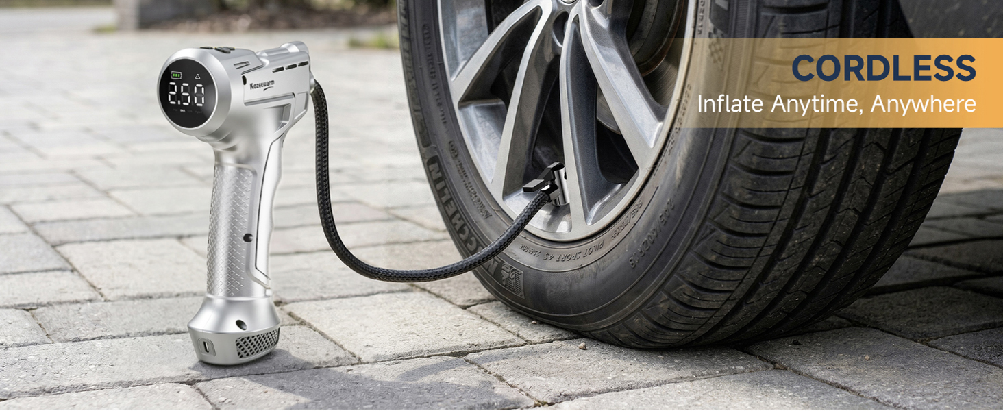 Tire Inflator Portable Air Compressor for Car, Motocycle, Bike Inflatables