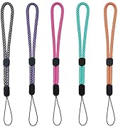 YOUOWO Wrist Lanyards adjustable length 6 pcs small Strap Wrist Short Lanyard for Keys Phone Case...