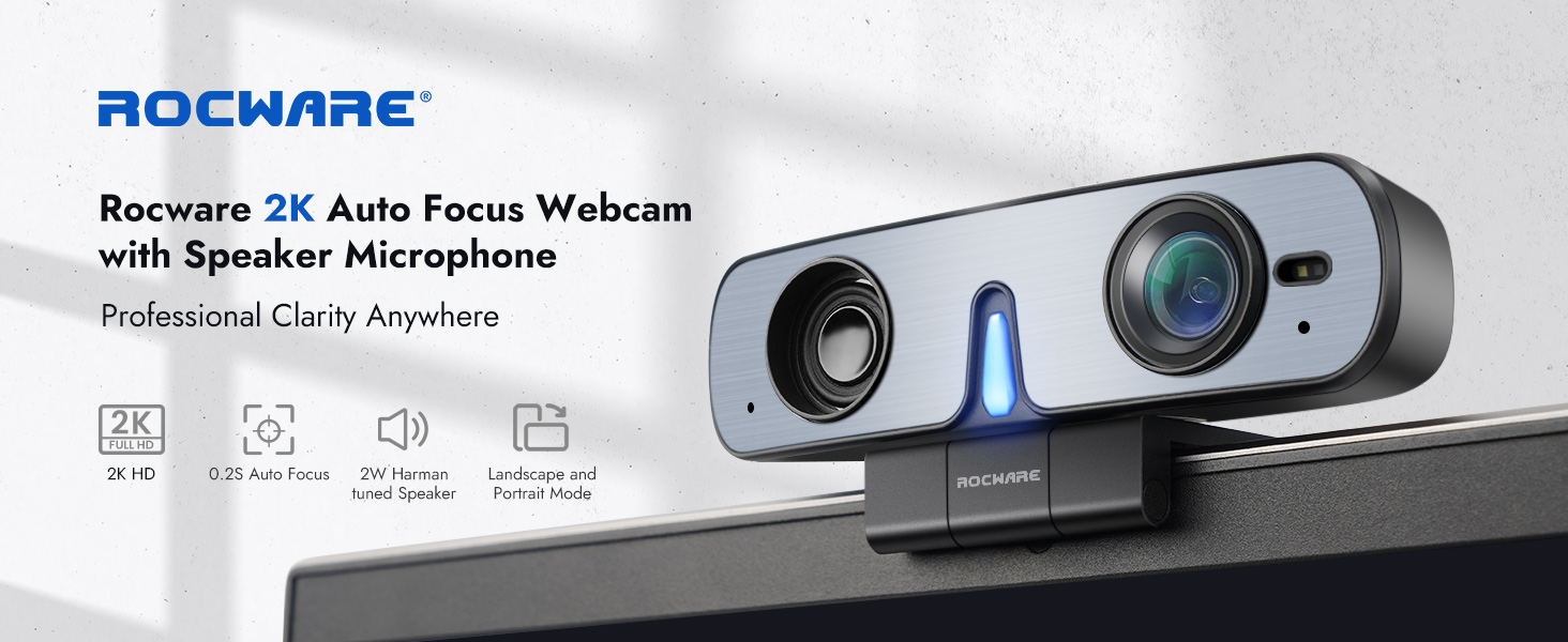 ROCWARE RC08 AutoFocus Webcam