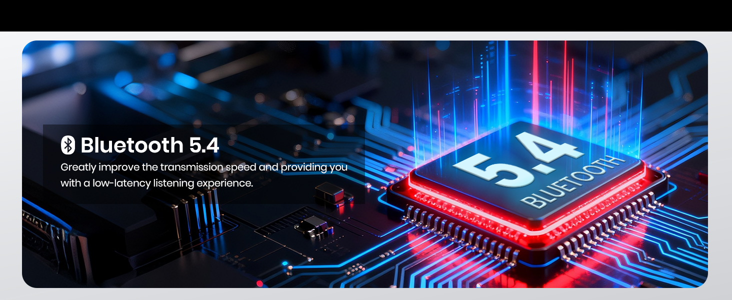 Wireless Earbuds Bluetooth 5.4 Light Weight in Ear IPX5 Waterproof Headphones 4 Mic