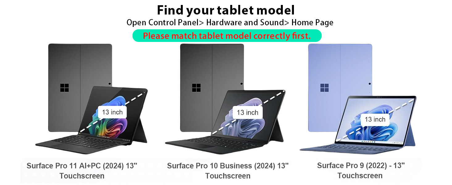 surface pro 9/10/11 keyboard case