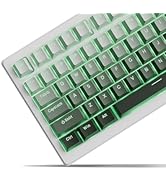 x XVX Shine Through PBT Keycaps, Custom Keycaps 60 75 100 Percent OEM Profile, Doubleshot Key cap...