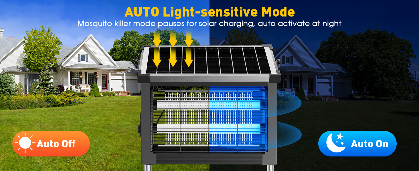 solar mosquito zapper outdoor