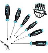 DURATECH 6-Piece Screwdriver Set, Magnetic Torx Screwdriver Set with 180° Rotating Storage Rack, ...