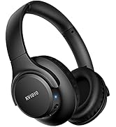 KVIDIO [Updated Bluetooth Headphones Over Ear, 65 Hours Playtime Wireless Headphones with Microph...
