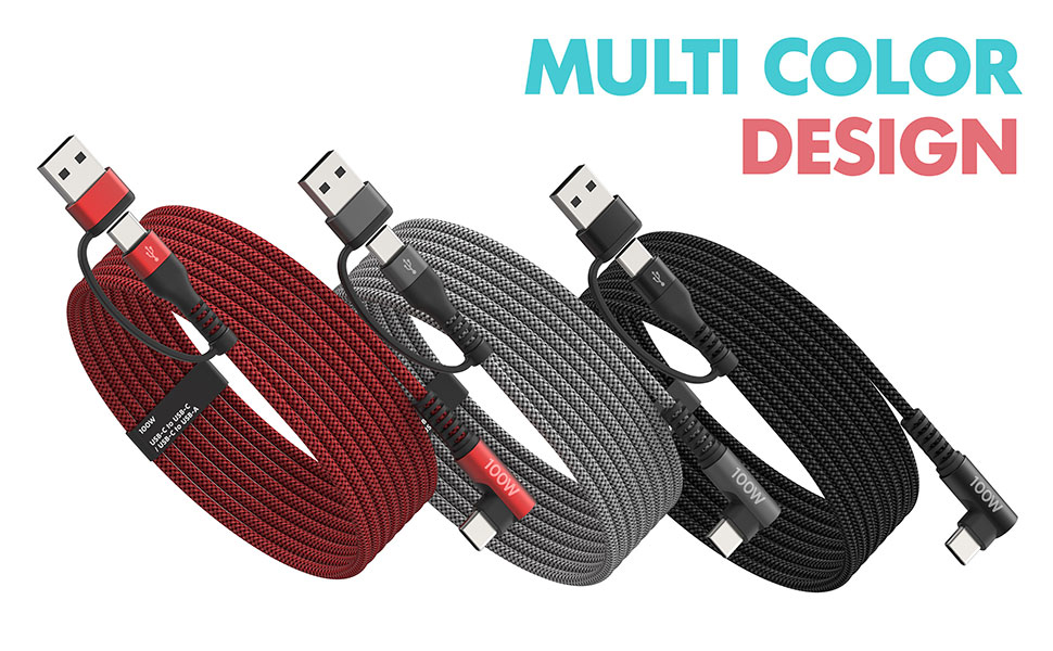 100W Fast USB C Charger Cable Right Angle type c to type c charger usb c charger cord Charging Cord